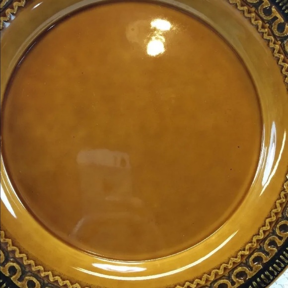 ⭐️1 Vintage Franciscan Earthenware Creole Rust Orange Brown Dinner Plate - Picture 8 of 8